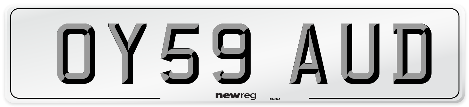 OY59 AUD Number Plate from New Reg